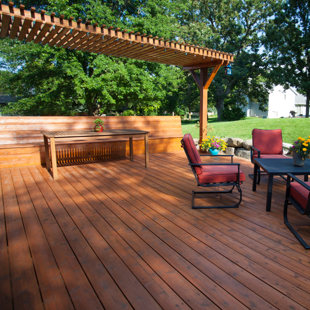 Patio Decking Replaced in Coedpoeth
